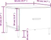 vidaXL Couchtisch Hochglanz-Weiß 50x50x40 cm Holzwerkstoff Produktbild-Vorschau 8