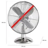 ProfiCare VL 3062 M inox 25 cm kovový stolový ventilátor Náhľad obrázku produktu 4