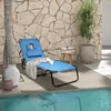 GOPLUS Sonnenliege klappbar, Gartenliege mit Gesichtsloch & Produktbild-Vorschau 2