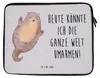 Mr. & Mrs. Panda Laptop Hülle Otter Umarmen 33 x 42 cm - Produktbild-Vorschau 1
