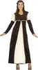 A woman wearing a medieval princess costume. Produktbild-Vorschau