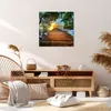 Bild auf Leinwand - Leinwandbild - Brücke See - 60x60cm - Produktbild-Vorschau 7
