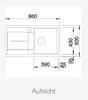Spüle Blanco METRA 5 S 860 x 500 mm schwarz 525918 Produktbild-Vorschau 16