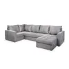 Masseno Ecksofa LORIVO L-S mit Schlaffunktion U-Form, Sofa Produktbild-Vorschau 2