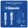 hb-digital 0.5m RJ45 Patchkabel CAT 8 LAN Kabel Produktbild-Vorschau 4