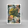 Poster - Poster ohne Rahmen - Blätter modern bunt - 70x100 Produktbild-Vorschau 4