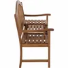 A side view of a wooden garden bench. Produktbild-Vorschau