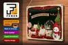 Blechschild Weihnachten WARM CHRISTMAS GREETINGS 30x20cm Produktbild-Vorschau 4