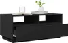 Tavolino con luci LED nero 90x49x40 cm Anteprima dell’immagine prodotto 5