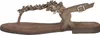 MARCO TOZZI Damen Sandalen Leder Zehentrenner floral Produktbild-Vorschau 3