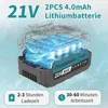 Akku Rasentrimmer 21V – 4-in-1 mit 2 Akkus 4.0Ah, Schneidet Produktbild-Vorschau 8