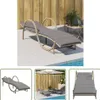 The Living Store Sonnenliege mit Auflage Beige 60x199x42 cm Produktbild-Vorschau 1