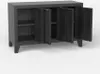 Schwarzer Metall-TV-Schrank im Industriestil 3 Türen Yasur Produktbild-Vorschau 4