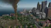 A tornado is depicted over a city, with buildings and houses visible. Produktbild-Vorschau