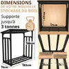 Étagère à bois extérieure en métal 188x70x188 2,3³ RM / Voir les images du produit 2