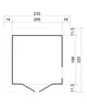 Szopa ogrodowa drewniana 4 m2 - H233 x 233 x 222 cm - Duża Podgląd zdjęcia produktu 3
