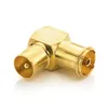 deleyCON 90° IEC Winkeladapter Winkelstecker Set Vergoldet Produktbild-Vorschau 3