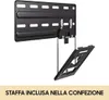 A black TV wall mount bracket is shown against a white background. Produktbild-Vorschau