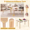 COSTWAY Kindertafelset met stoelen, kindertafels, Productafbeelding-voorbeeld 4