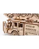 A close-up view of a wooden fire truck model. Náhľad obrázku produktu