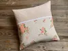Kissen-Bezug 40x40 cm Rosen Blumen beige weiß Baumwolle Produktbild-Vorschau 1