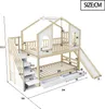 A diagram of a bunk bed with dimensions indicated. Produktbild-Vorschau