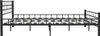vidaXL Rama łóżka czarna stal 200x200 cm Podgląd zdjęcia produktu 4