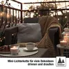 Lichterkette Deko Beleuchtung 120 LED Bernsteinfarben Außen Produktbild-Vorschau 6