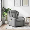 vidaXL Massage-Relaxsessel, hellgrauer Stoff Produktbild-Vorschau 2