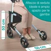 ELONEO rollator pieghevole e leggero con sedile, rollator Anteprima dell’immagine prodotto 4