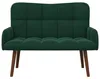 vidaXL 2-Sitzer Sofa Dunkelgrün 115 x 61 x 87 cm Samt (V) Produktbild-Vorschau 4