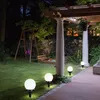 3er Set LED Solarkugel weiß, Erdspieß, DxH 10x38 cm Produktbild-Vorschau 2