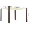 vidaXL Pawilon z dachem z polirattanu 300x300x200 cm Podgląd zdjęcia produktu 3