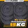 ScSPORTS® Hantelscheiben - Set, 15kg , Ø 30/31 mm, Produktbild-Vorschau 2