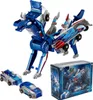 Magnetické auto dinosaurus Modrá hračka proměna ideální Náhled obrázku produktu 1