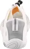 The back view of a white and gray women's shoe. Podgląd zdjęcia produktu