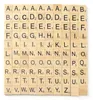 100 Holz-Buchstaben 20x18x5mm Holz Alphabet Buchstaben Produktbild-Vorschau 1