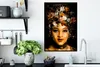 MuchoWow® MuchoWow® Gerahmtes Poster Frauen - Blumen - Gold Produktbild-Vorschau 2