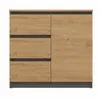Komoda Malwa 1D3S/BA ANTRACYT ARTISAN Podgląd zdjęcia produktu 3