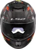 LS2 FF808 Stream II casque intégral noir rouge mat angry Voir les images du produit 20