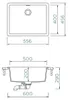 SCHOCK Cristadur spoelbak GREENWICH N-100L in kleur PURO Productafbeelding-voorbeeld 8