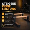 Paralettes Liegestützgriffe mit Holzgriff Kompakte Produktbild-Vorschau 3