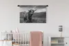 MuchoWow® Wandteppich Wandbehang Schottisches Hochlandrind Produktbild-Vorschau 2