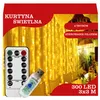 Kurtyna świetlna USB 3M X 3M 300 LED Barwa ciepła Podgląd zdjęcia produktu 12
