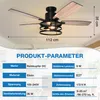 112cm Deckenventilator mit Beleuchtung und Fernbedienung, Produktbild-Vorschau 3