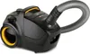 A black and yellow vacuum cleaner is shown against a white background. Produktbild-Vorschau