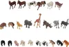 A collection of toy animal figures arranged in rows against a white background. Anteprima dell’immagine prodotto