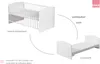Image shows a crib that can be converted into a junior bed. Produktbild-Vorschau