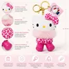 Hello Kitty Plüsch Schlüsselanhänger 10 cm Leo pink Produktbild-Vorschau 2
