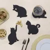 Balvi Sous-verre avec aimants Chats noirs félins - Lot de 4 Voir les images du produit 3
